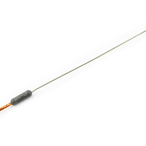Special J type thermocouple for hot runner systems with high temperature resistant cable transition