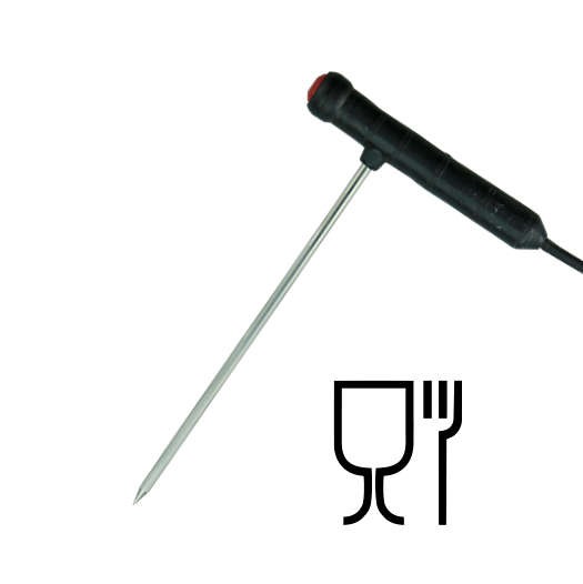 FDA approved food grade insertion probe with polymer handle, food contact material approved