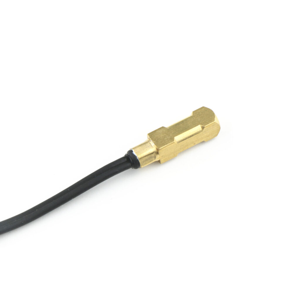 Cable Temperature Sensor with Brass Accessory for mounting on pipes