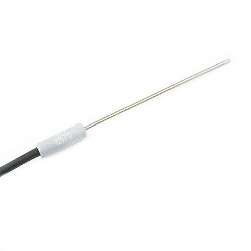 Mineral insulated temperature probe with overmoulded transition. Available as Pt100 and Pt1000.