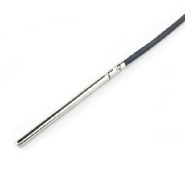 NTC cable probe assembly with metal tube, silicone cable